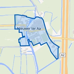 Kaart van Nieuwer Ter Aa