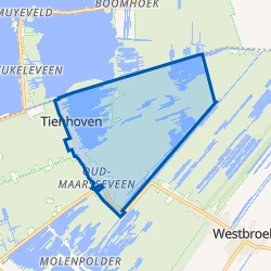 Kaart van Tienhoven-Oud Maarsseveen