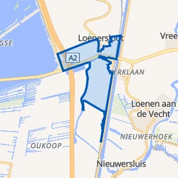 Kaart van Poldergebied Loenersloot