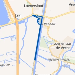 Kaart van Loenersloot Binnenweg