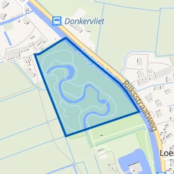Kaartje van Poldergebied Loenersloot