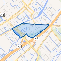 Kaart van Leidschendam - Zuid De Oude Bleijck