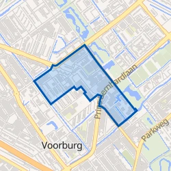 Kaart van Voorburg Midden midden