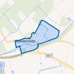 Kaart van Goedereede woonkern