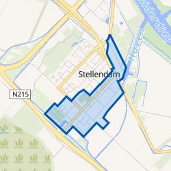 Kaart van Stellendam centrum