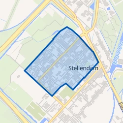 Kaart van Stellendam west