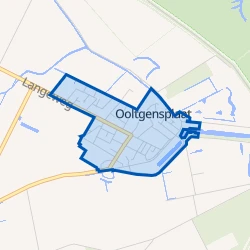 Kaart van Ooltgensplaat woonkern
