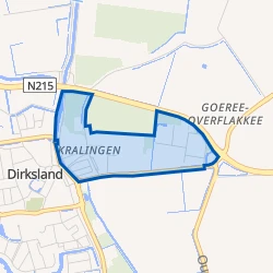 Kaart van Dirksland industriegebied