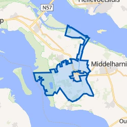 Kaart van Dirksland buitengebied