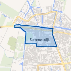 Kaart van Sommelsdijk centrum
