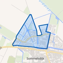 Kaart van Sommelsdijk westplaat