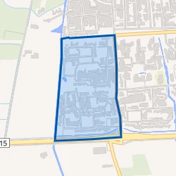 Kaart van Sommelsdijk vogelbuurt west
