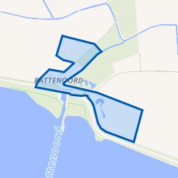 Kaart van Nieuwe-Tonge battenoord
