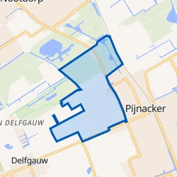 Kaart van Noordpolder Pijnacker