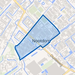 Kaart van Nootdorp CentrumWest