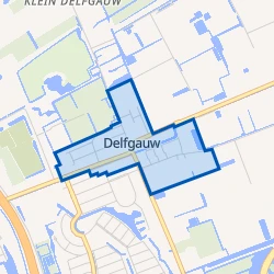 Kaart van Oud-Delfgauw