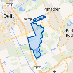 Kaart van Zuidpolder Delfgauw