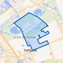 Kaart van Noordpolder Delfgauw