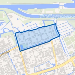 Kaart van Hoogwerf-Noord