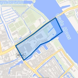 Kaart van Bedrijventerrein Haven-Noord