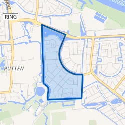 Kaart van Maaswijk-Zuidwest
