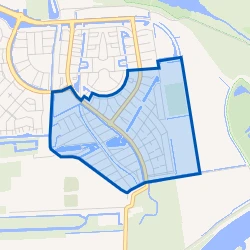 Kaart van Maaswijk-Zuidoost