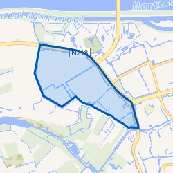 Kaartje van Industrieterrein Halfweg