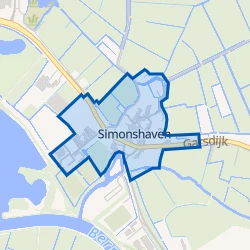 Kaart van Kern Simonshaven