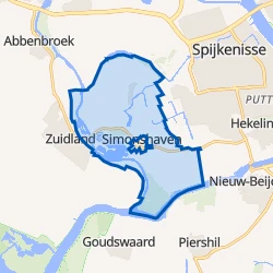Kaart van Poldergebied Simonshaven