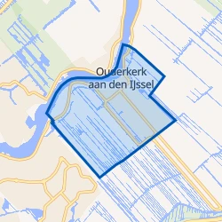 Kaart van Ouderkerk aan den IJssel