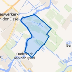 Kaart van Verspr. huizen Ouderkerk Noord