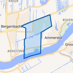Kaart van Lekdijk-Oost en Provinciale weg