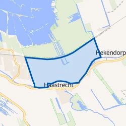 Kaart van Verspr. huizen Haastrecht Noord