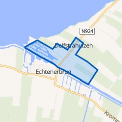 Kaart van Delfstrahuizen-Buitengebied
