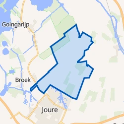 Kaart van Joure, Buitengebied