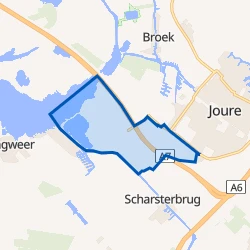 Kaart van Joure, Woudfennen