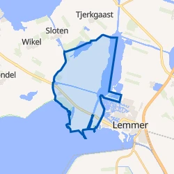 Kaart van Lemmer-Buitengebied
