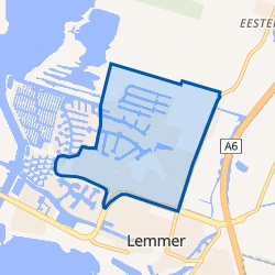 Kaart van Lemmer-Noord