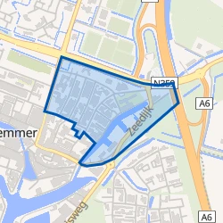 Kaart van Lemmer-Rienplan