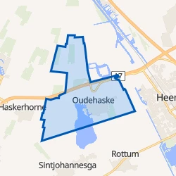 Kaart van Oudehaske