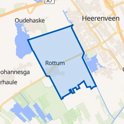 Kaart van Rottum
