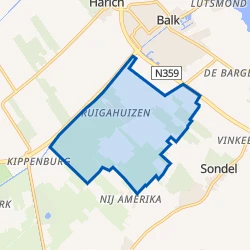 Kaart van Ruigahuizen