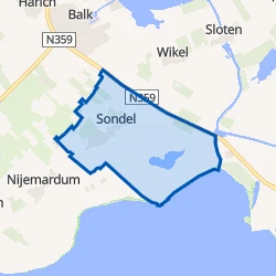 Kaart van Sondel