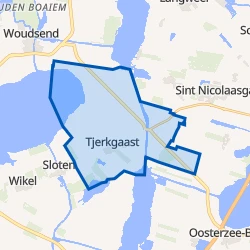 Kaart van Tjerkgaast