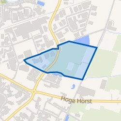 Kaartje van Bedrijventerrein Hulsbeek
