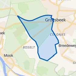 Kaartje van Buitengebied Groesbeek-Zuid-West