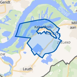 Kaartje van Buitengebied Kekerdom