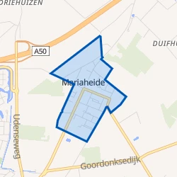 Kaart van Mariaheide