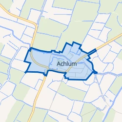Kaart van Achlum