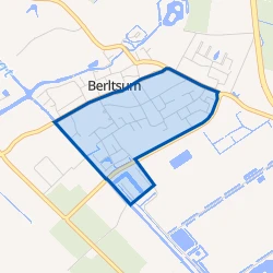 Kaart van Berltsum Zuid